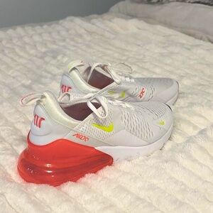 Nike Air Max 270 Women’s size 9, ‘White Bright Crimson Volt’ color